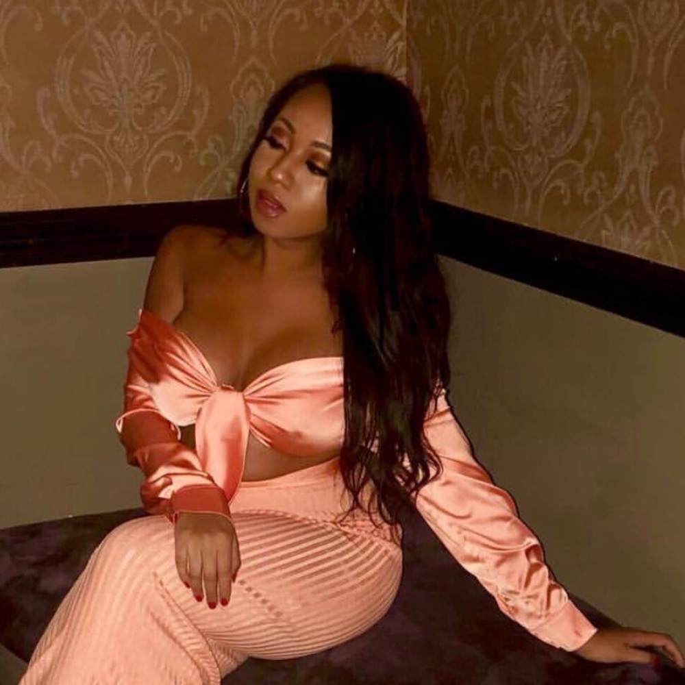 Beautiful House of CB Wrap Crop Top